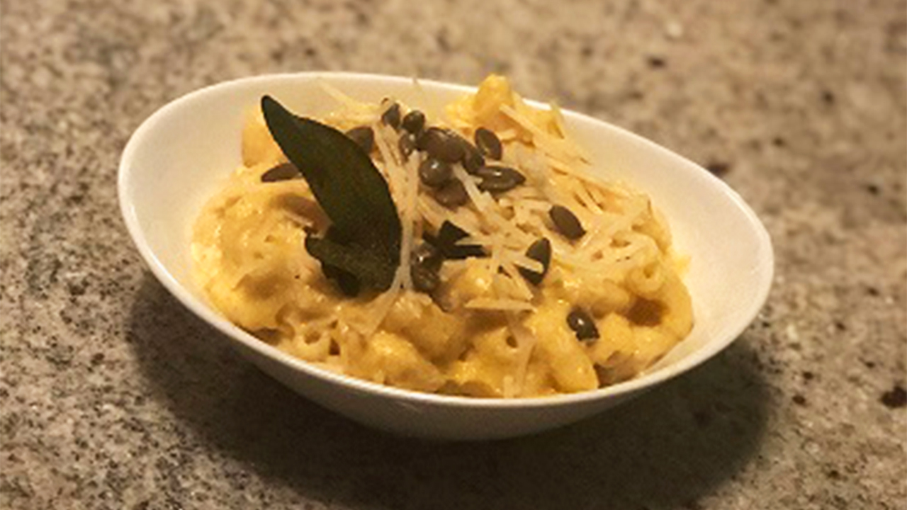 Easy Meals for Cancer Patients Pumpkin Mac and Cheese